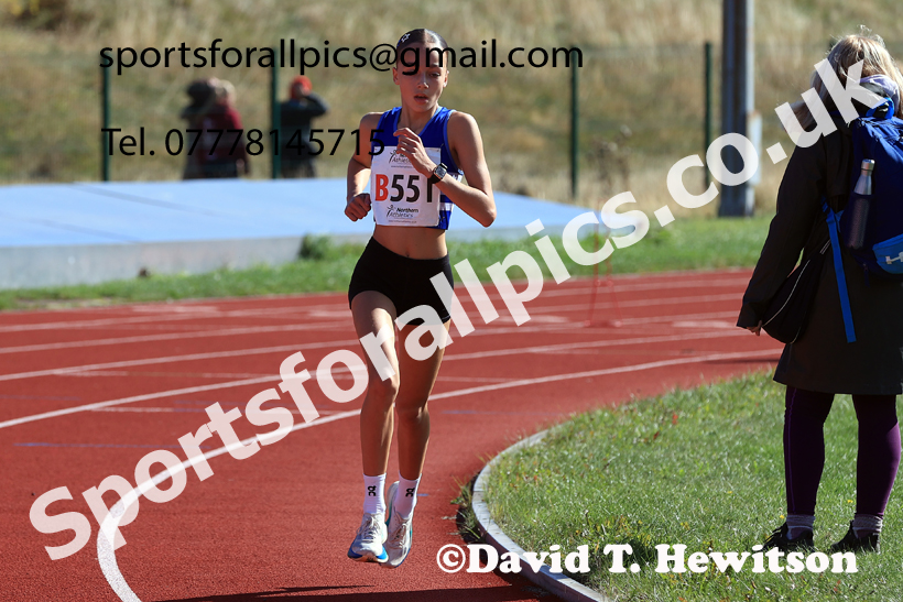 Girls Under-16s, 2026 Northern Mens 6 and Womens 4 Stage and Youngsters Relays, Silksworth, Sunderland. Photo: David T. Hewitson/Sports for All Pics